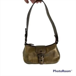Y2K Nine West copper/gold small shoulder bag